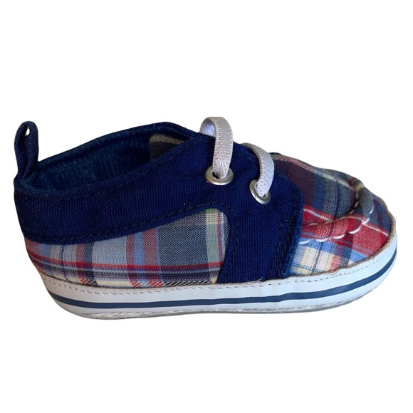 3-6M Baby Vision Baby Boy Plaid Shoes - Picture 16 of 16